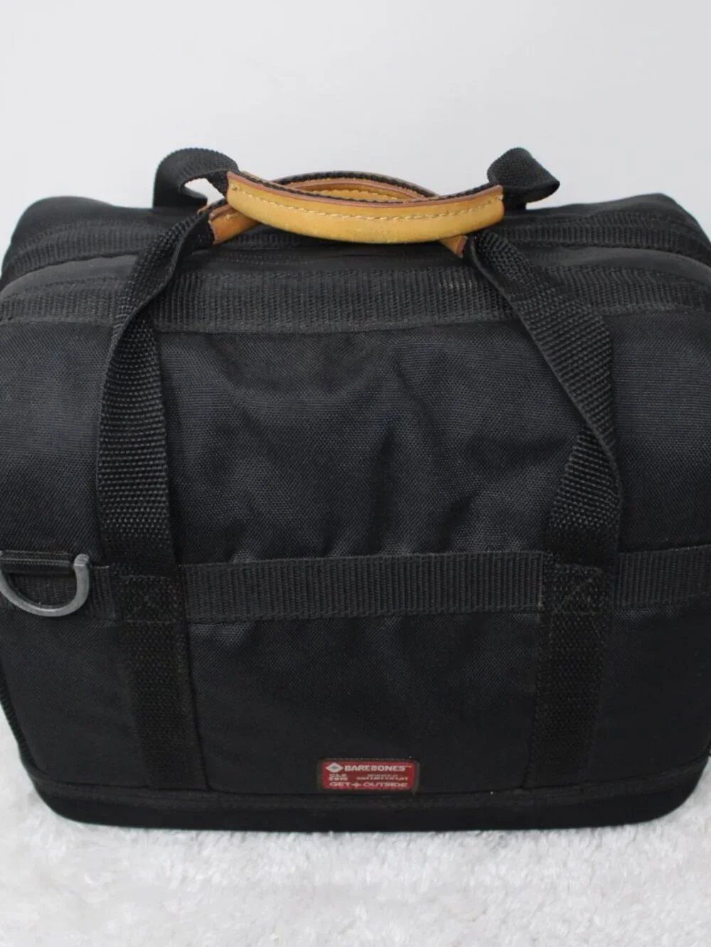 Barebones Cooler Bag Black Living Insulated Lunch Tote Canvas w/ Bottle Opener